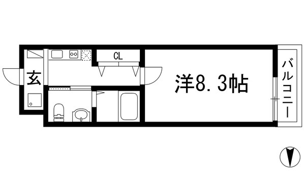 ウィンズコート天神の物件間取画像